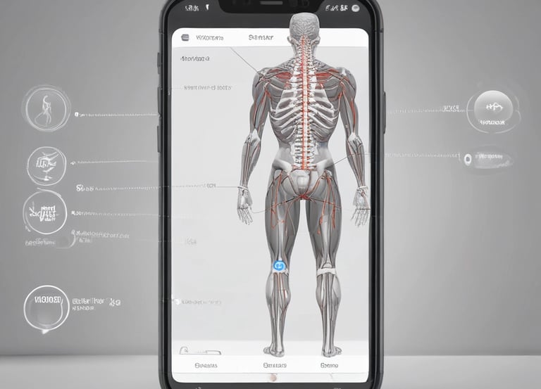A clean, modern grid layout showing four distinct cards with icons representing each clinic benefit.