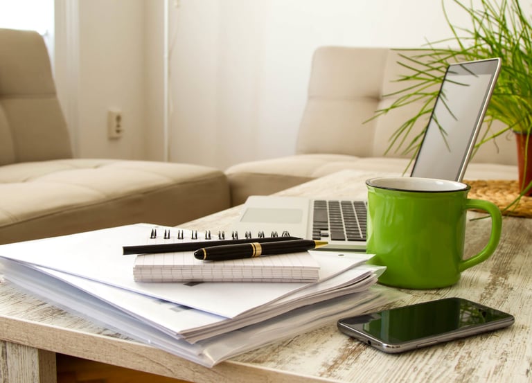 Organized real estate transaction coordination workspace managing contracts and timelines
