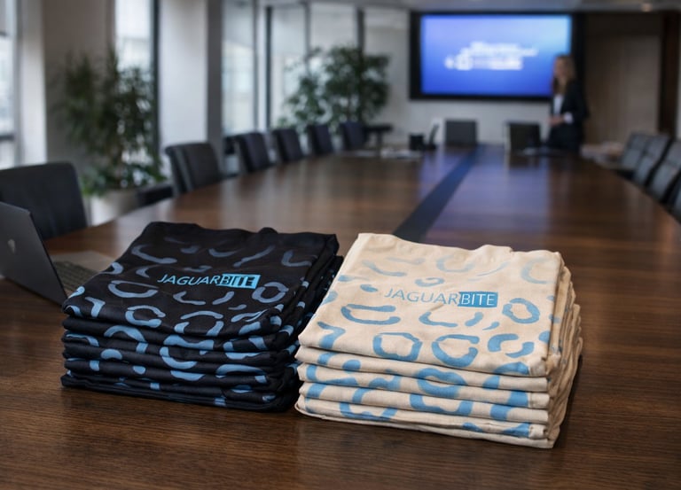 Tote bags corporativas personalizadas al por mayor para empresas, con diseño serigrafiado.