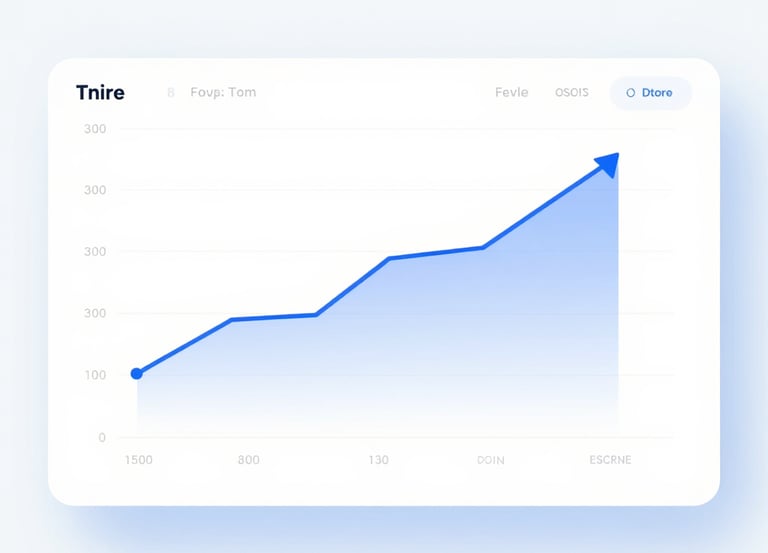 Clean, minimal SaaS pricing section with white background and blue accents featuring three rounded cards with subtle shadows.