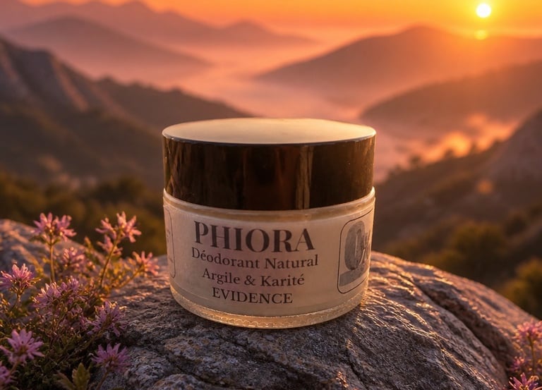 déodorant naturel phiora evidence argile blanc et karité