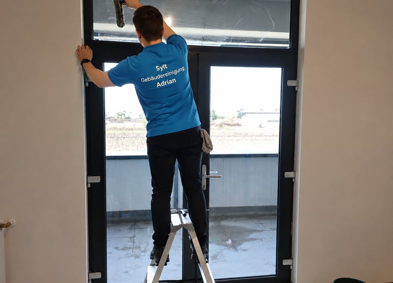 Professionelle Fensterreinigung auf Sylt durch Sylt Gebäudereinigung Adrian