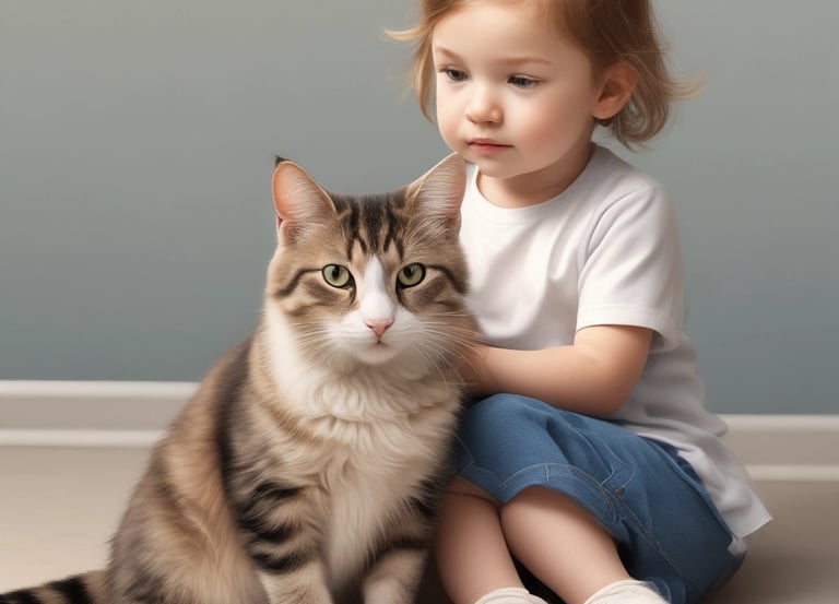A comforting hand gently resting on a pet owner’s arm beside a peaceful dog lying on a soft blanket.
