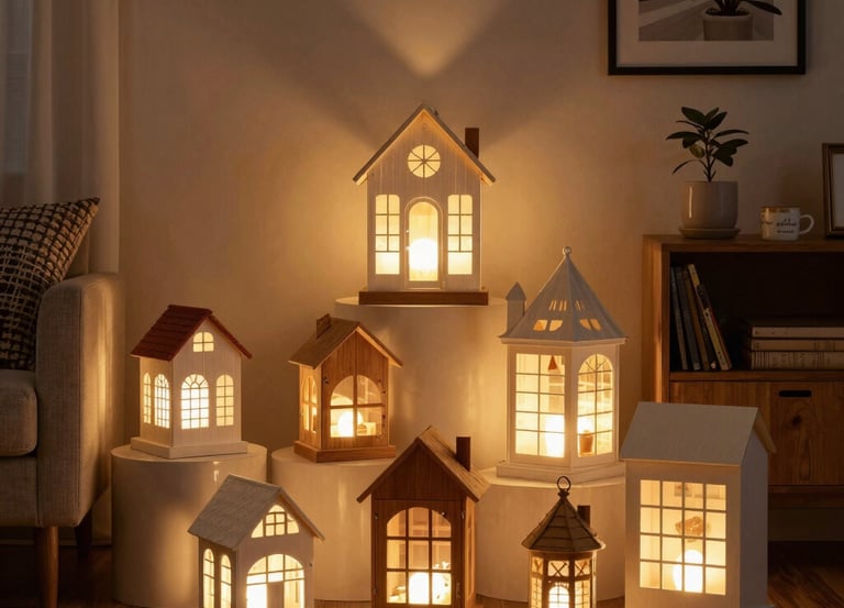 A neatly arranged set of essential home tools on a soft sand-colored surface with subtle navy accents.