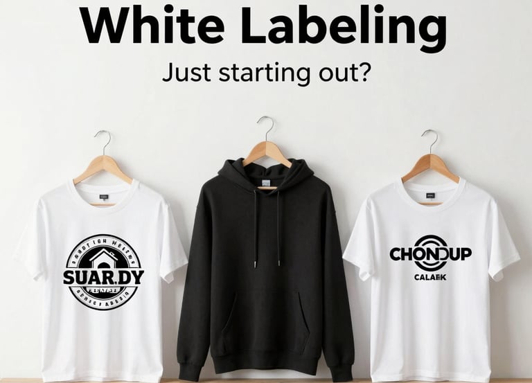 A vibrant display of various clothing styles and colors ready for branding.