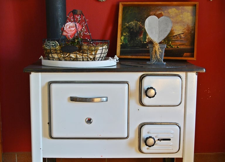 Cuisinière à bois mignon belle