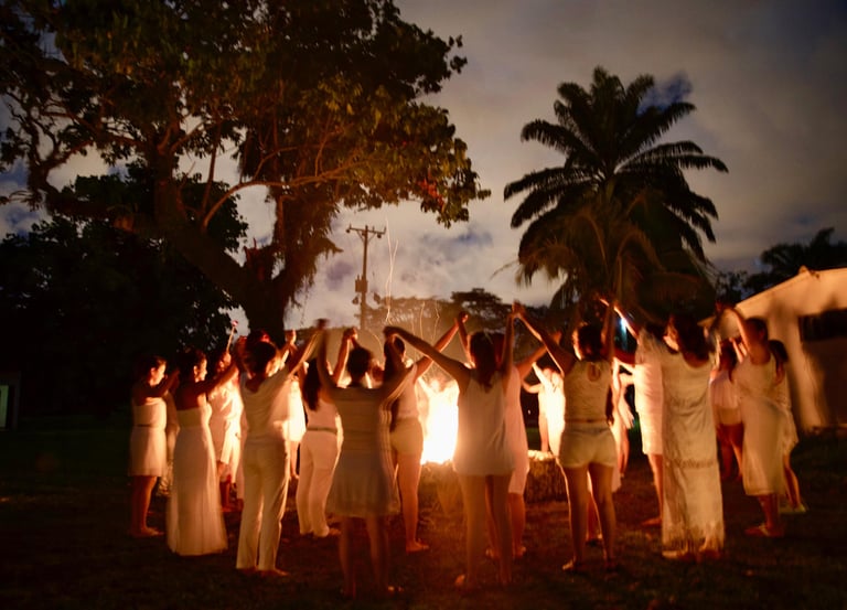 Ceremonia fin de año, meditación, espiritual