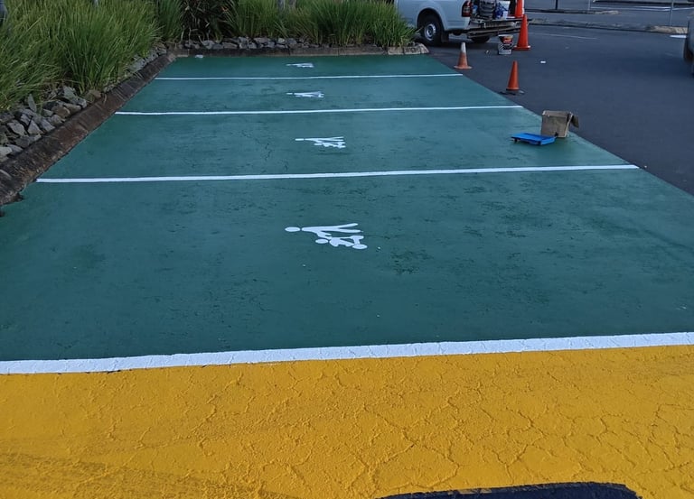 Road Marking Shopping mall