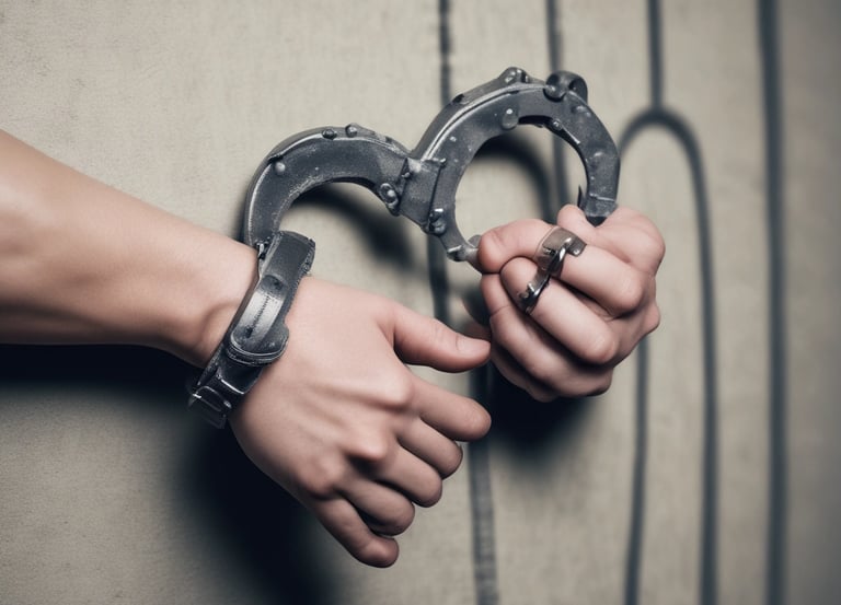A thoughtful lawyer reviewing case files in a quiet office.