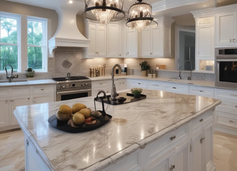 A sleek, modern kitchen remodel showcasing luxury finishes and clean design.
