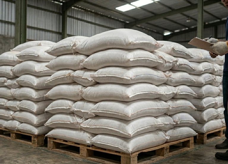 Bagged rice husk product inquiry and quote support