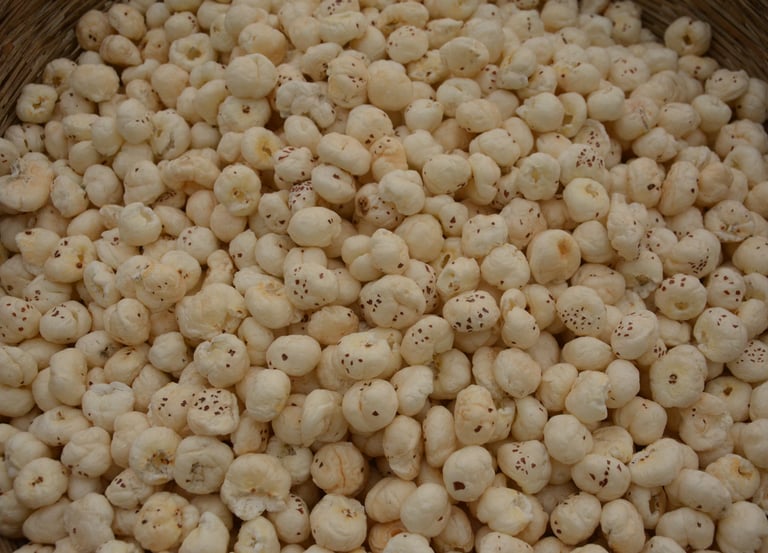 Private label roasted flavored makhana fox nuts snacks manufacturer