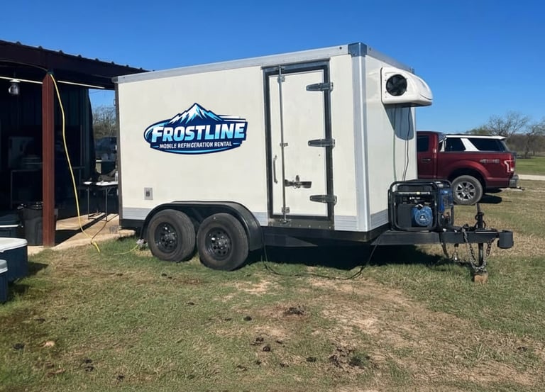 Refrigerated trailer rental Los Angeles with emergency refrigeration services ne