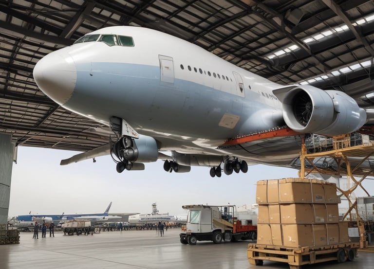 A friendly courier handing over a package to a happy customer in Nigeria.