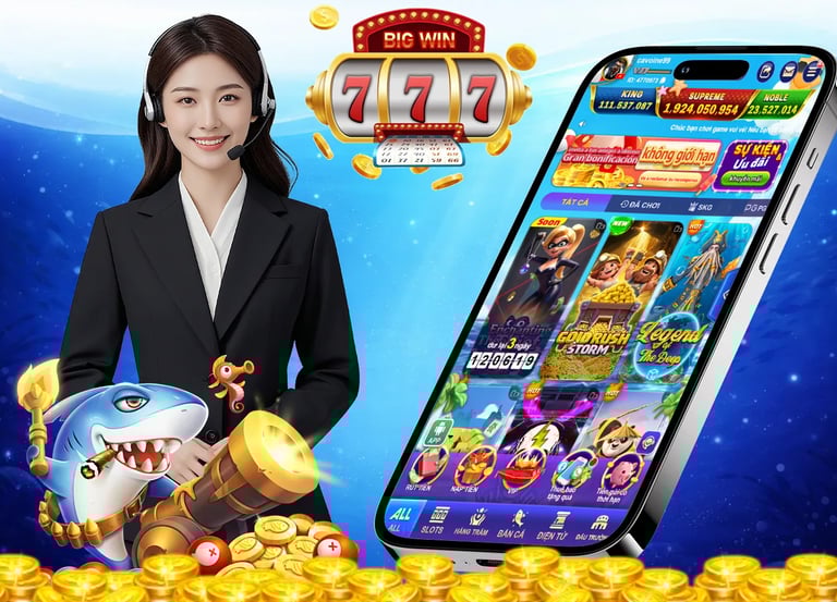 Trải nghiệm game slot và bắn cá tại G168