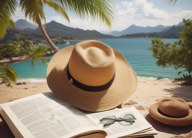 A vibrant collage showing luxury resorts, group tours, and budget travel scenes.