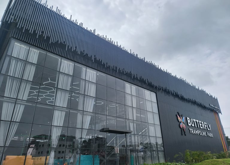 Metal GI Fins for increasing the architectural aesthetic of facade