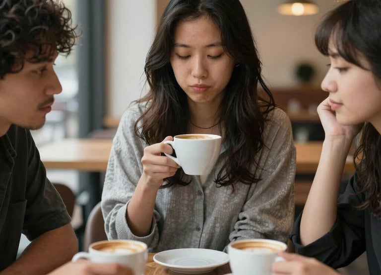 A cozy community hall with people enjoying various activities together.