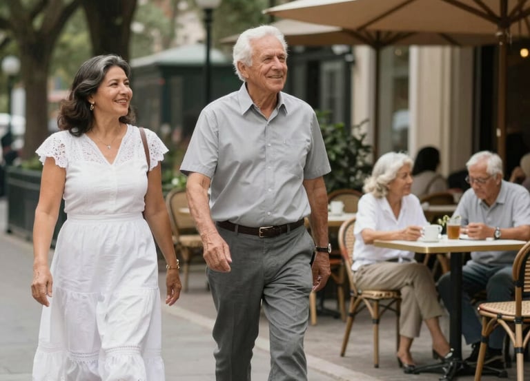 A friendly consultant discussing retirement plans with a smiling client in a cozy office.