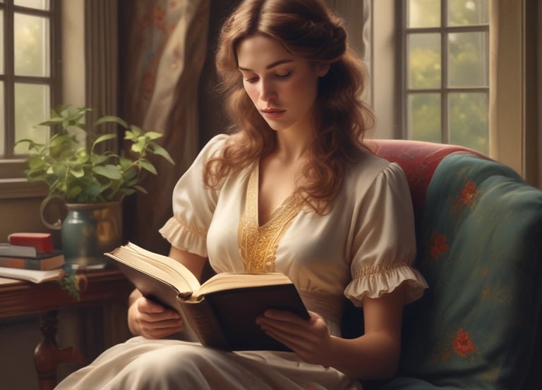 A hand holding a notebook or journal open to a page with handwritten notes and a motivational insert that says 'RADIATE self-love'. The page includes words and phrases related to self-love and personal growth. A blue and green woven bag is visible in the background.