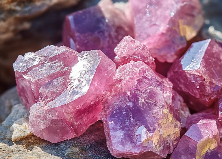 Mica rose cosmétique