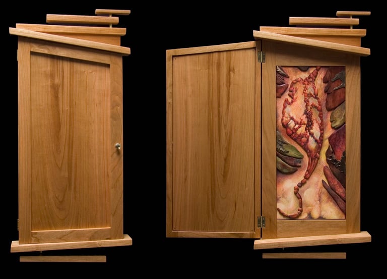 "The Shaving Cabinet of John Galt" Mixed Media $750