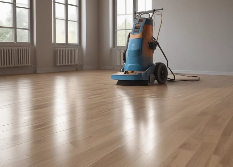 A clean and bright room after construction work, showcasing spotless surfaces.
