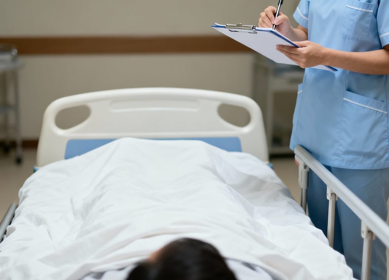 imagem da enfermagem aplicando as escalas assistenciais