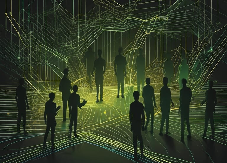 A vibrant workspace showcasing digital tools and content creation.