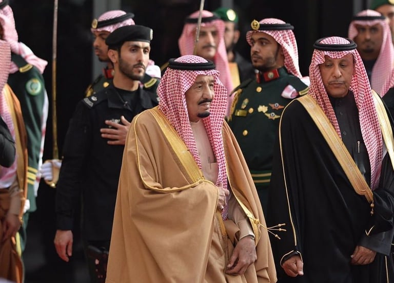 Rey Salmán Bin Abdulaziz de Arabia Saudita en el Colegio árabe de México