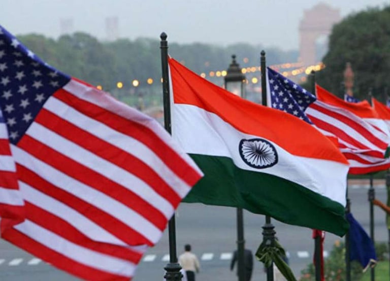India-US Flag