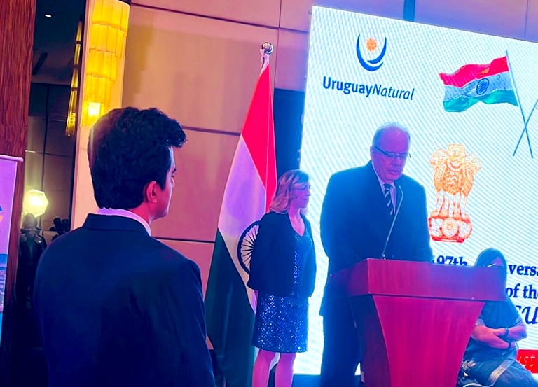 President of Chamber India at the National Day of Uruguay