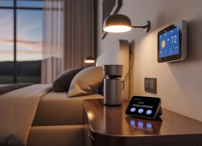 assistenti vocali, termostato smart, prese controllabili