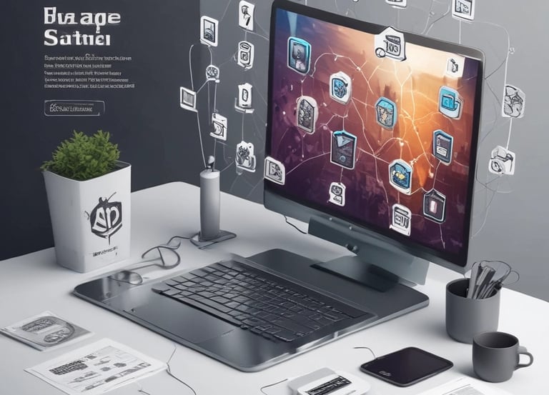 can you create an image that show my services. my company provides the services like mobile app deve