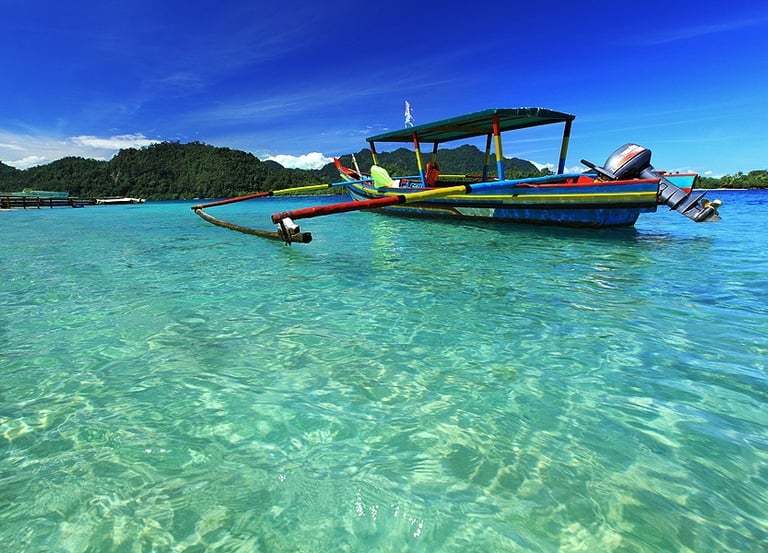 Air Laut Pulau Pagang,Kota Padang. Sumatera Barat