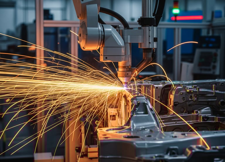 laser-cutting in motion