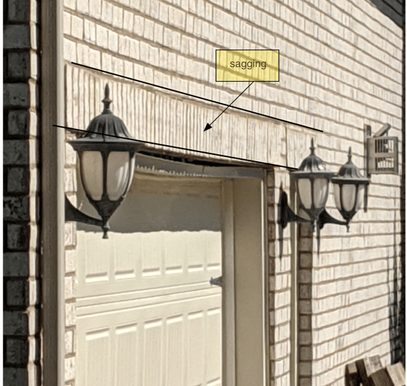 sagging lintel