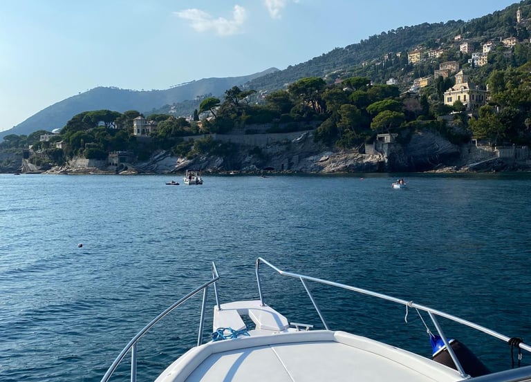 Boat tour in Sestri Levante near the Baia del Silenzio