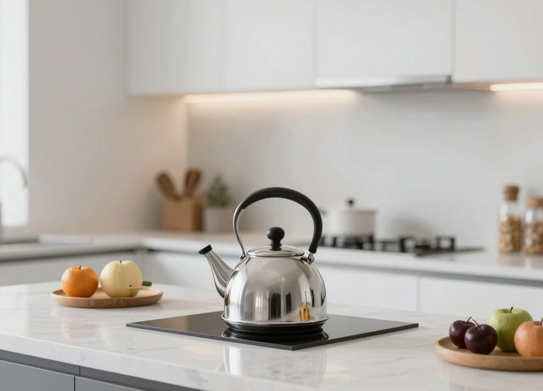 A clean and inviting vacation rental with fresh linens and sparkling surfaces.