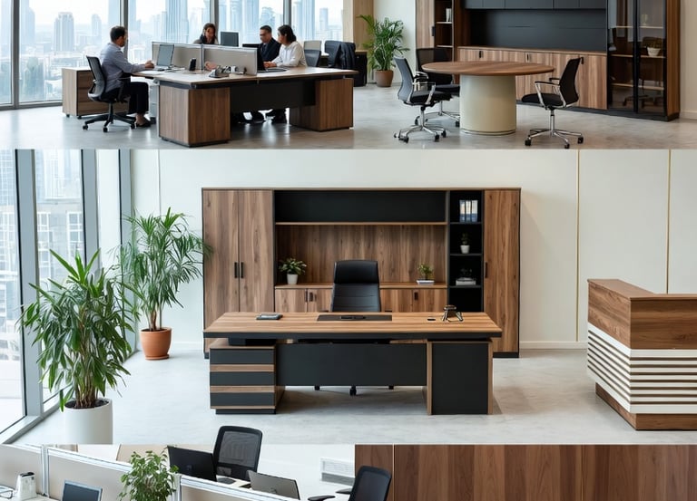 Royal Real Touch Office Furniture Dubai | Full range of modern executive desks, workstations
