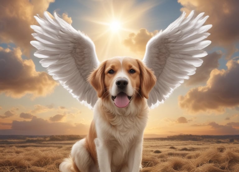 A peaceful pet memorial area with soft lighting and floral arrangements.