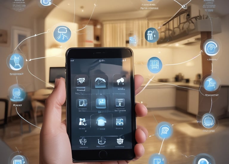 An illustration showcasing various service icons.