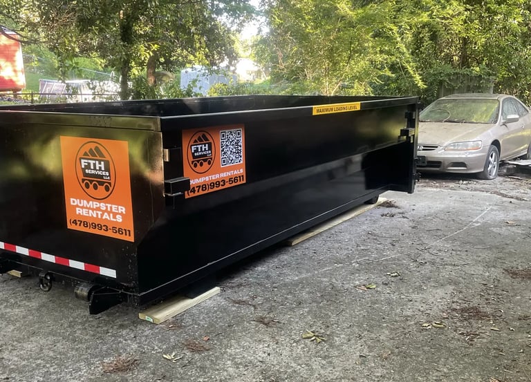 Griffin GA roll‑off dumpster ready for delivery