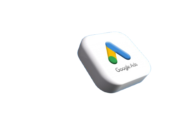 a white square with a google logo on it