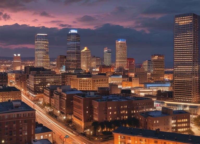 A mobile notary public assisting clients outdoors.