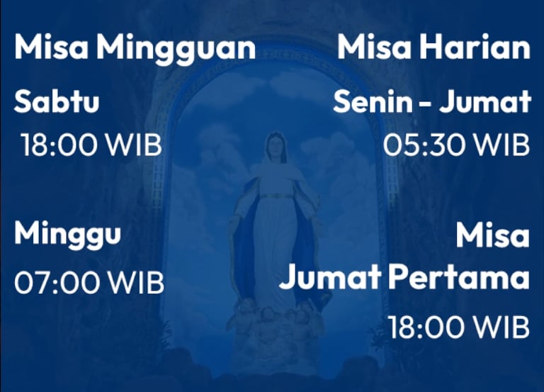 Jadwal Misa Gereja St.Hilarius, Sei Beduk