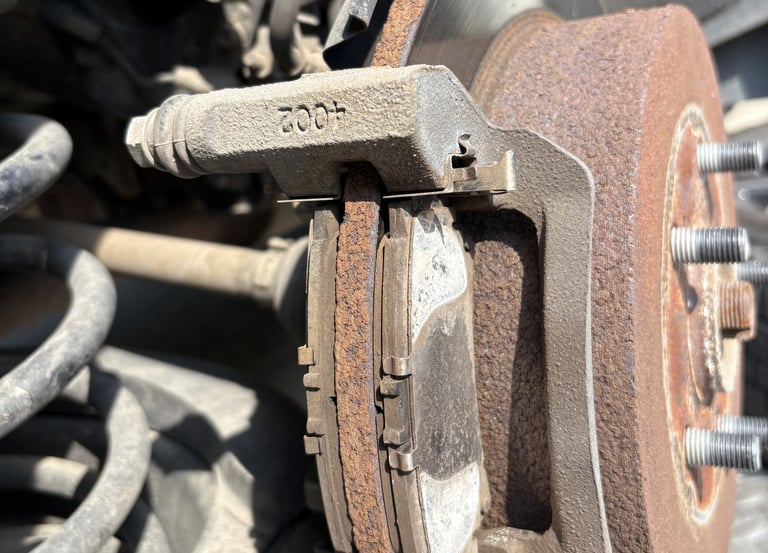 Picture of an old rusted rotor