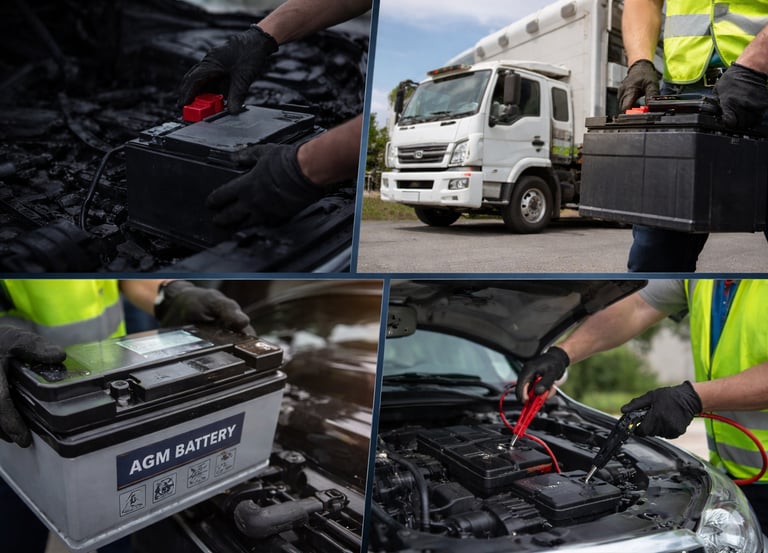 Mobile car & truck battery replacement service in Perth by PowerOn Batteries