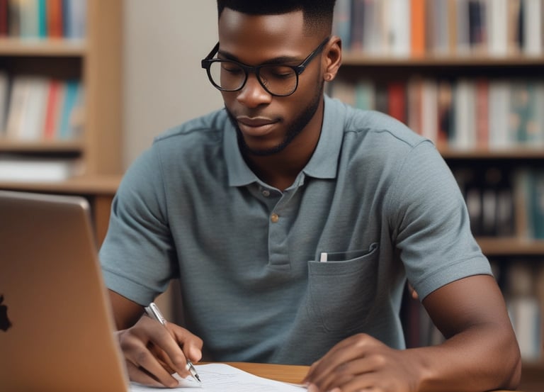 person wearing suit reading business newspaper