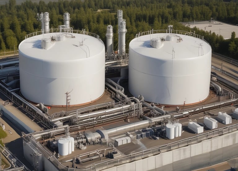 Control panel showcasing isolated safety loops managing individual tanks in an industrial setting.
